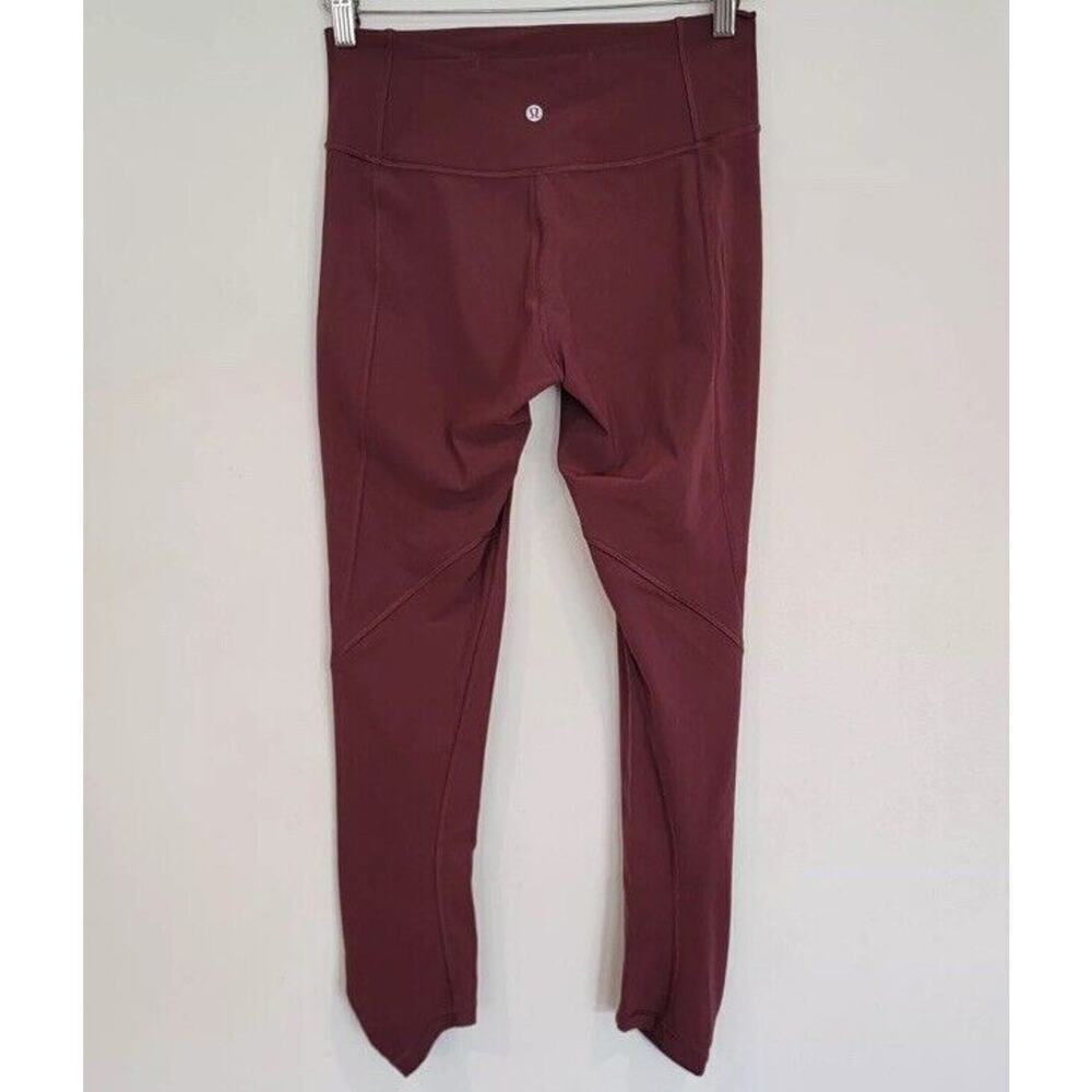 Lululemon Play Off The Pleats Tight *25" Redwood Red Size 4 Luxtreme W5AY7S
